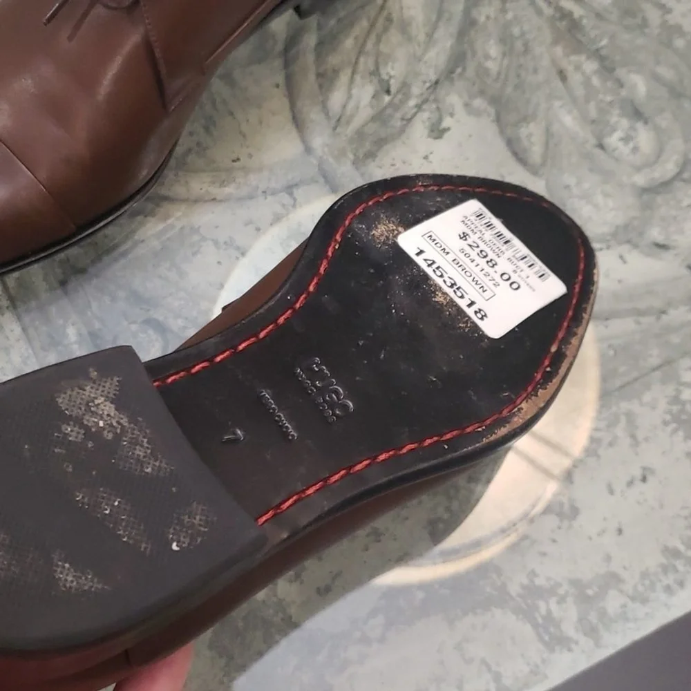 HUGO BOSS Brown Leather Captoe oxford shoes